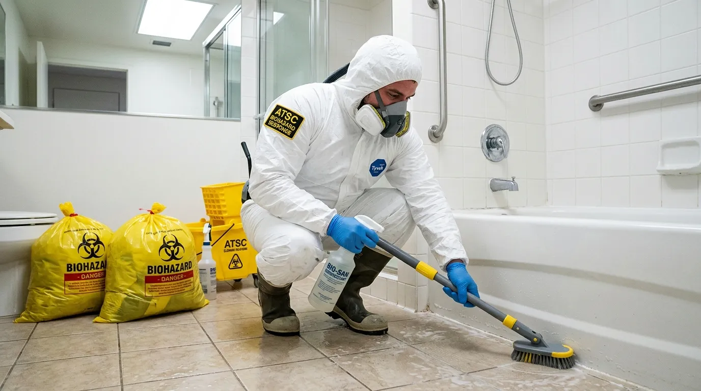 Decontamination equipment deployed for Blood Cleanup in Clinton